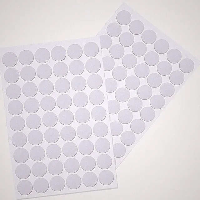 08 Stücke Selbstklebende PVC Schraubenabdeckungen für Möbel Ø 2mm, Weiss