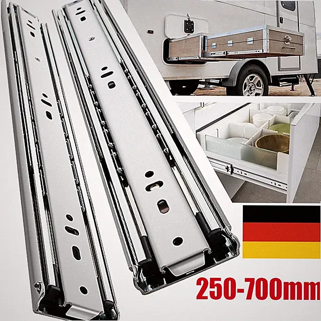 1-10x Schwerlastauszug Vollauszüge 45kg Schubladenschienen für Schubkasten Möbel