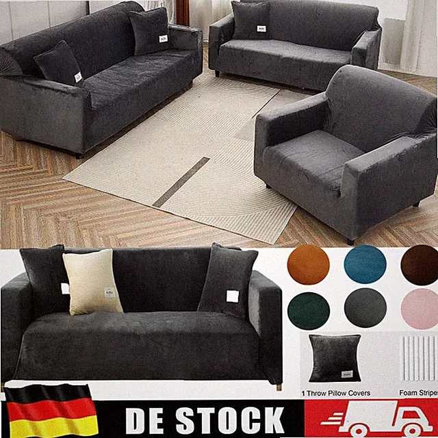 1/2/3/4 Sitzer Sofabezug Ecksofa L Form Ecksofa Stretch Sofa Überzug Couchbezug