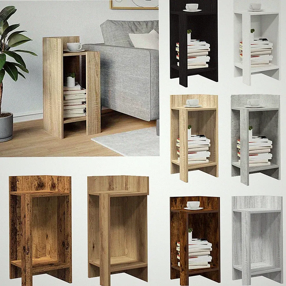 1/2x Beistelltische mit Ablage Flur Teetisch Beistelltisch Couchtisch vidaXL