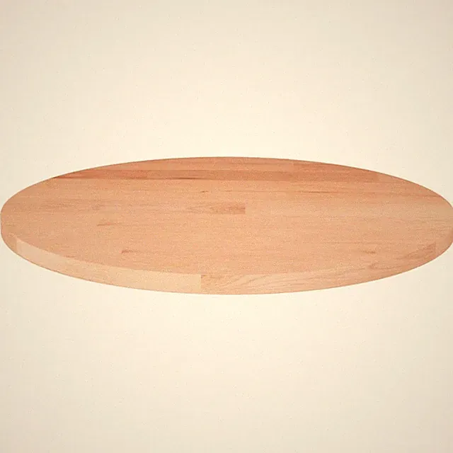 1,5-4cm Rund Tischplatte Massivholz Eiche Holzplatte Ersatz Holz Platte für Tish