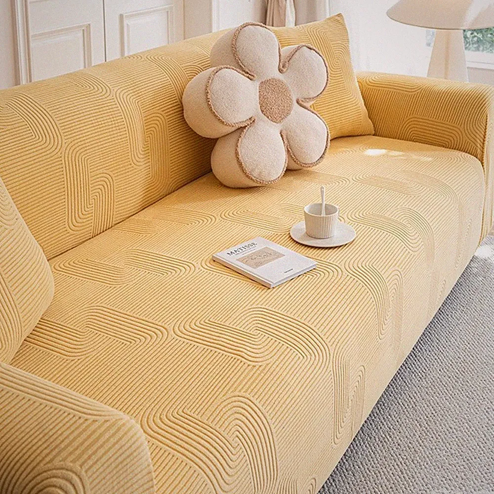 1-5 Sitzer Stretch Sofabezug Sofa Überzug Ecksofa Abdeckung Couch Sofahusse
