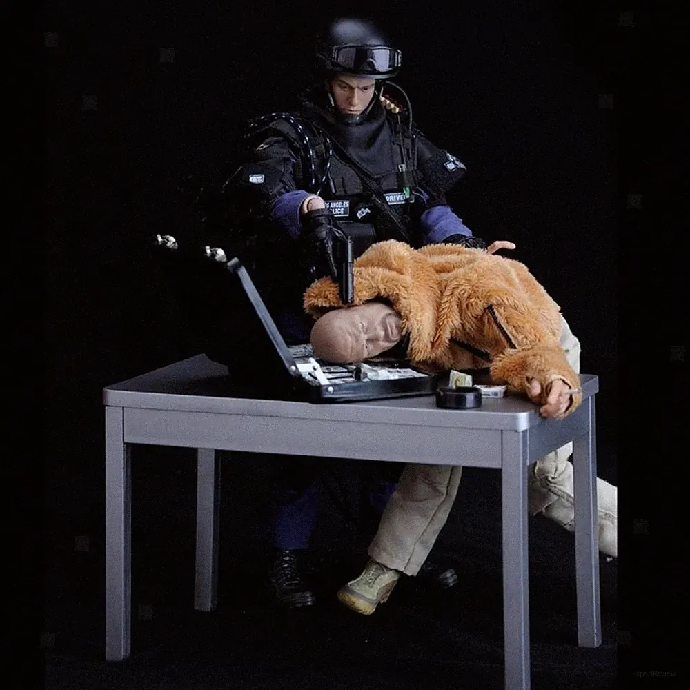 1:6 silber tisch möbel modell schreibtisch für 12 ''heiße spielzeug figuren