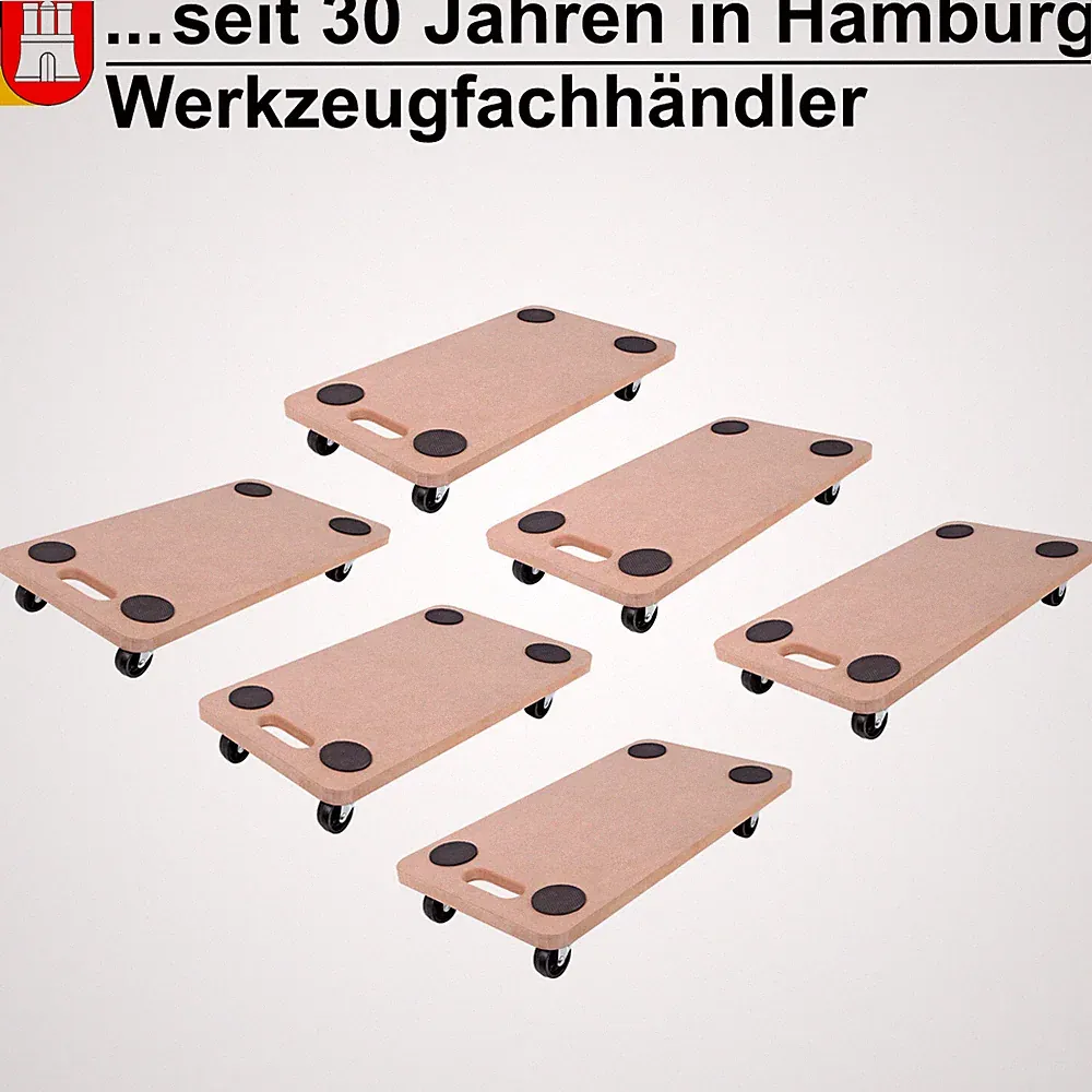 1-6 Transportroller Möbelroller Rollbrett Möbelhund 200kg Transportwagen Roller