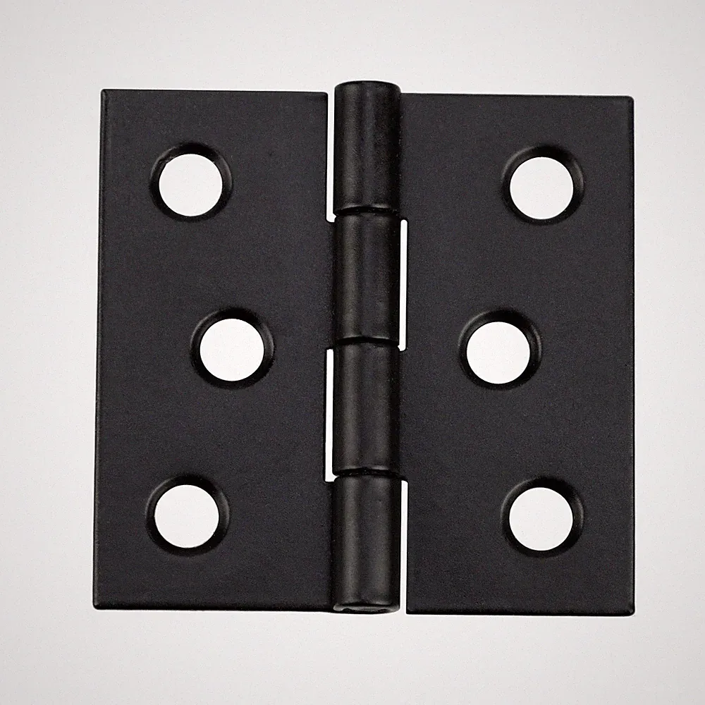 1 Gerollte Scharniere Halbbreite Möbelscharniere 50 x 50 mm Schwarz