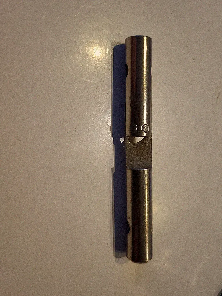1 Paar DDR Eisen Möbelscharnier Scharnier Einsteckschrankscharnier 8mm !!