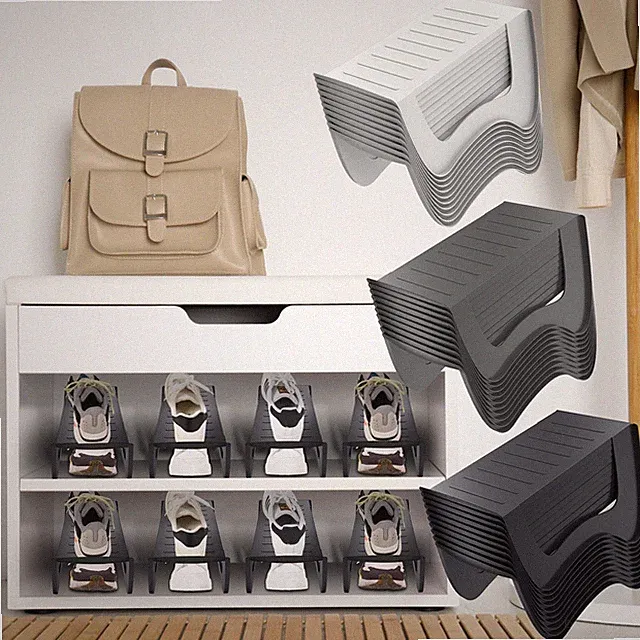 10/20/30er Schuhregal Schuhhalter Schuhstapler Rutschfest Organizer Aufbewahrung
