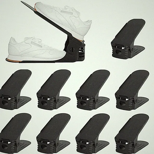 10-50x Schuhstapler Verstellbarer Aufbewahrung Schuhregal Damenschuhe Organizer