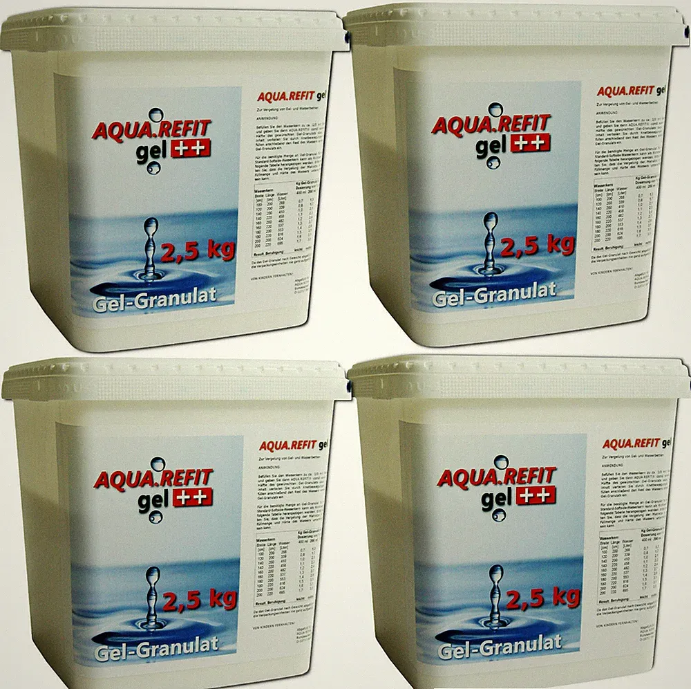 10 Kg Wasserbett Gelbetten Gelgranulat GEL Granulat Vergelung Wasserbetten