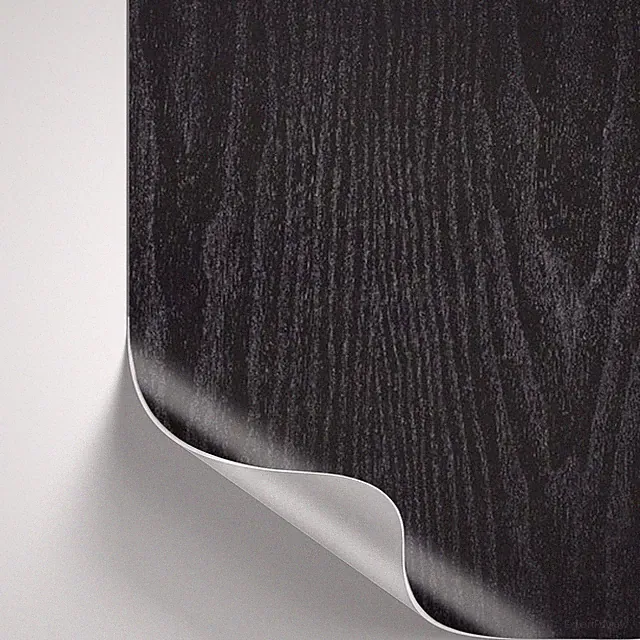 10€/m² Klebefolie Holzoptik schwarz Selbstklebende Folie Tapete Möbel Küche