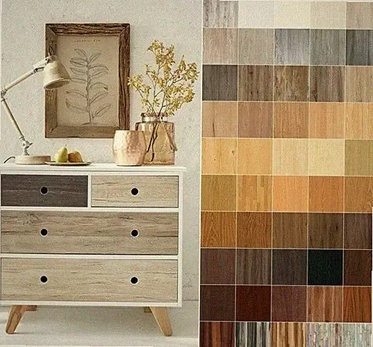 10€/m² Selbstklebende Folie Tapete Klebefolie Möbel Küche Tür Deko Holz Optik