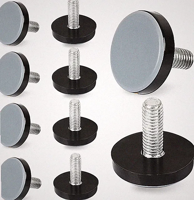 10 Stück PTFE Teflongleiter Möbelfüße Nivellierfüße mit Gewinde M6 Ø 20mm