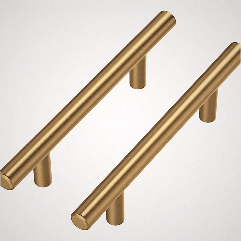 10 Stück Schrankgriffe Gold Griffe Möbelgriffe 96mm Lochabstand, Griffe für K...
