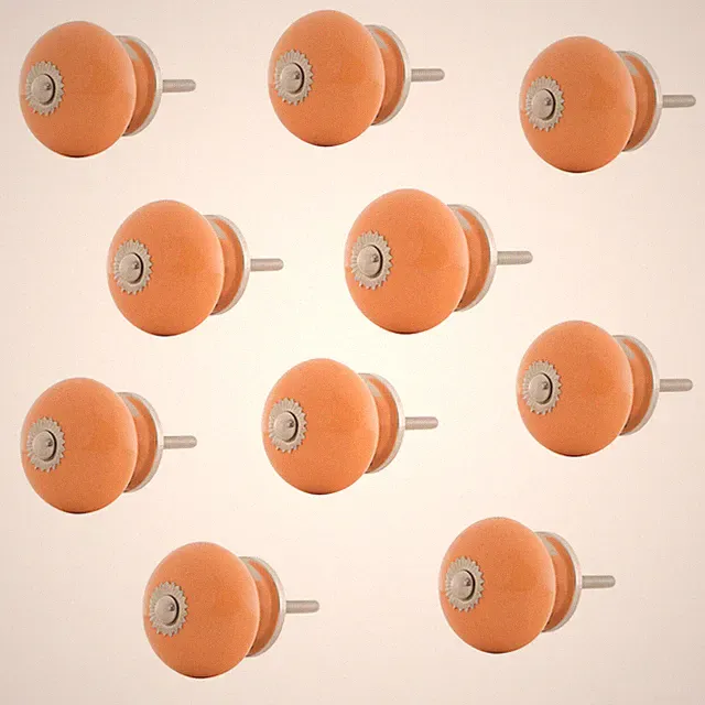 10 x Möbelknopf Set Keramik Knauf Schrank Top Griff Kommode viele Farben wählbar