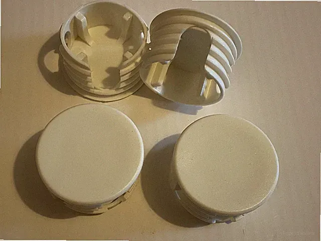 10003305 x 4 IKEA Endkappe für Bett, in WEISS, Stecker, (VITVAL)