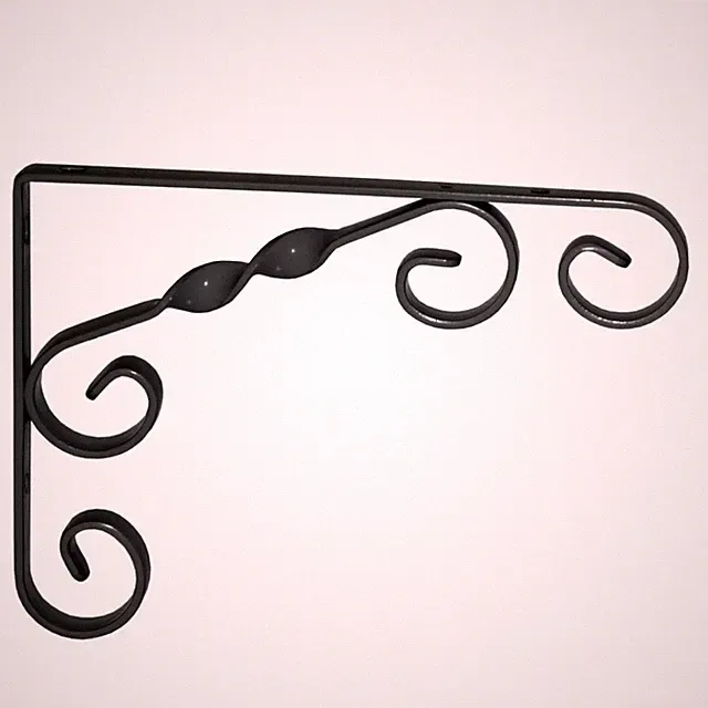 10904-00016= Dekokonsole Jutta 130x180 mm schwarz Element System Winkel Konsole