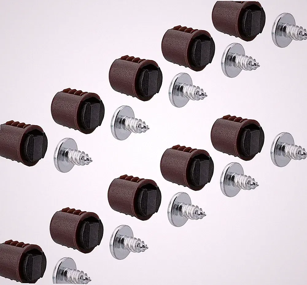 10x Magnetschnäpper Schnapper rund braun Türmagnet 2 kg Einbohr-Magnet Ø 12 mm