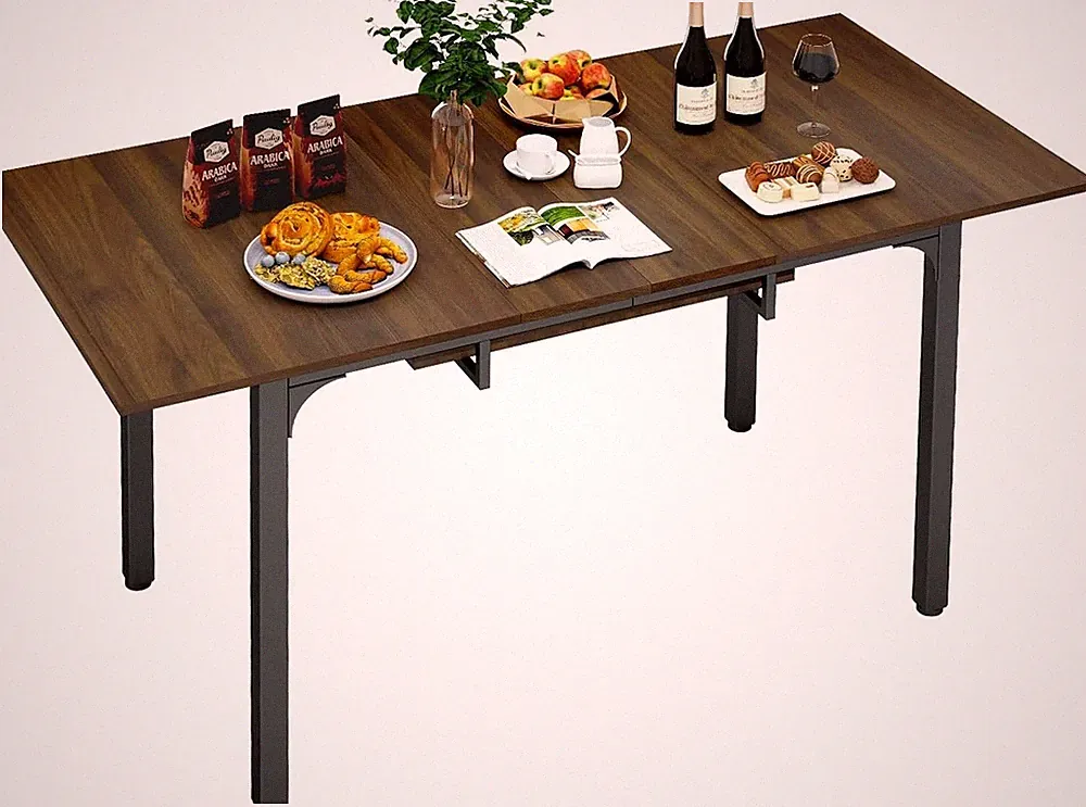 110-150cm Esstisch Ausziehbar Küchentische Esszimmertisch für 6–8 Personen Braun