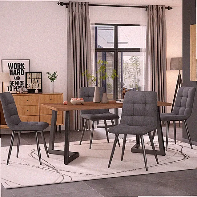 117x68cm Esstisch WalnussMuster Küchentisch Couchtisch für Esszimmer Wohnzimmer