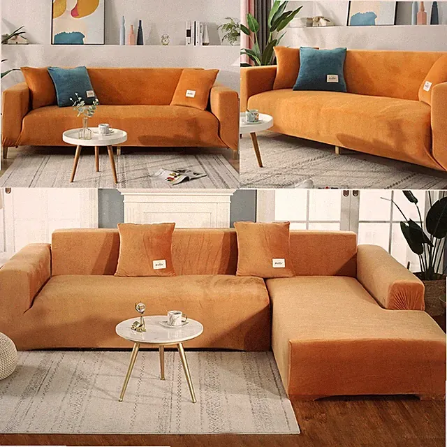 12/3/4 Sitzer & L-Form Ecksofa Sofabezug Stretch Elastische Sofahusse Abdeckung