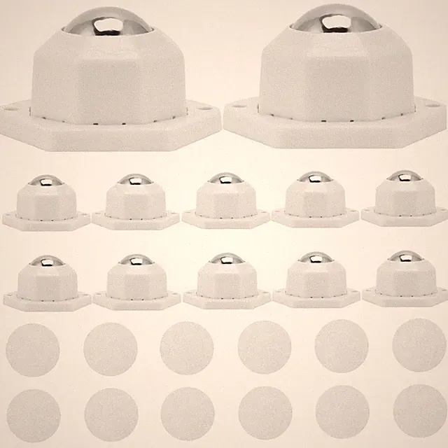 12 Stück Selbstklebende Möbelrollen Klein Kugelrollen Mini Rollen Drehbar Kugel