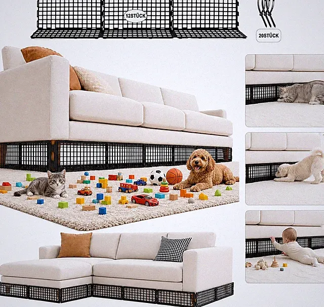 12 Stück Spielzeugblocker Couch, Unter Sofa Für Haustiere, Verstellbarer Spielze