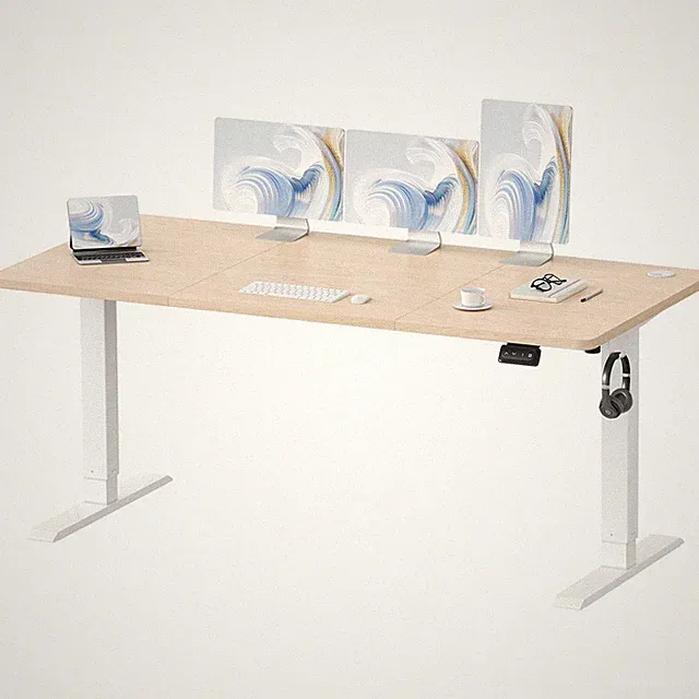 140/160cm Höhenverstellbarer Schreibtisch Elektrischer mit Memory Funktion