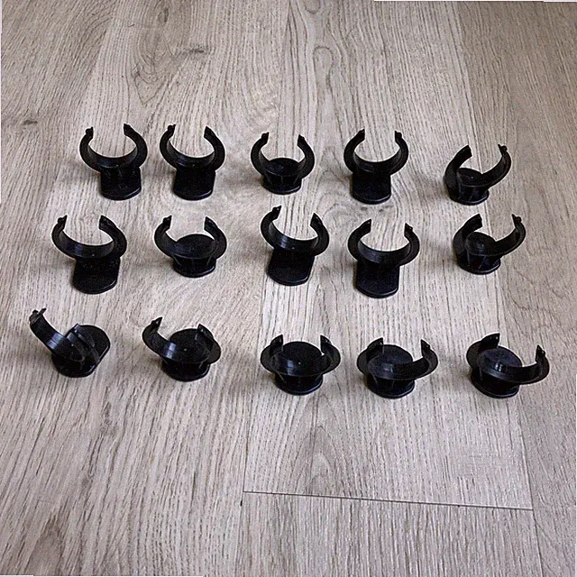 15 Stk IKEA Metod 139995 Clip für Fußleiste Befestigung Fuß Sockelleiste Schwarz
