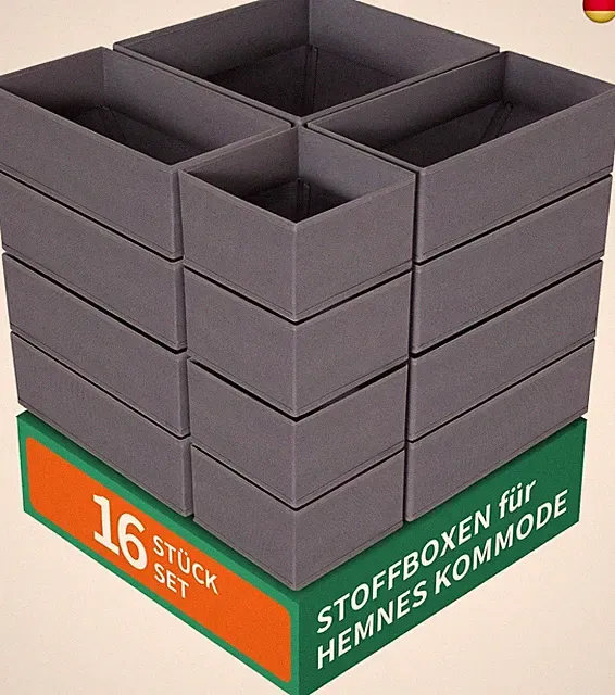 16er Set Schubladen Organizer kompatibel mit HEMNES Kommode andere
