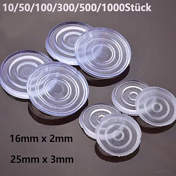 16mm 25mm Dia rutschfeste weiche Pad Silikon Füße Puffer für Möbel Glas Tisch