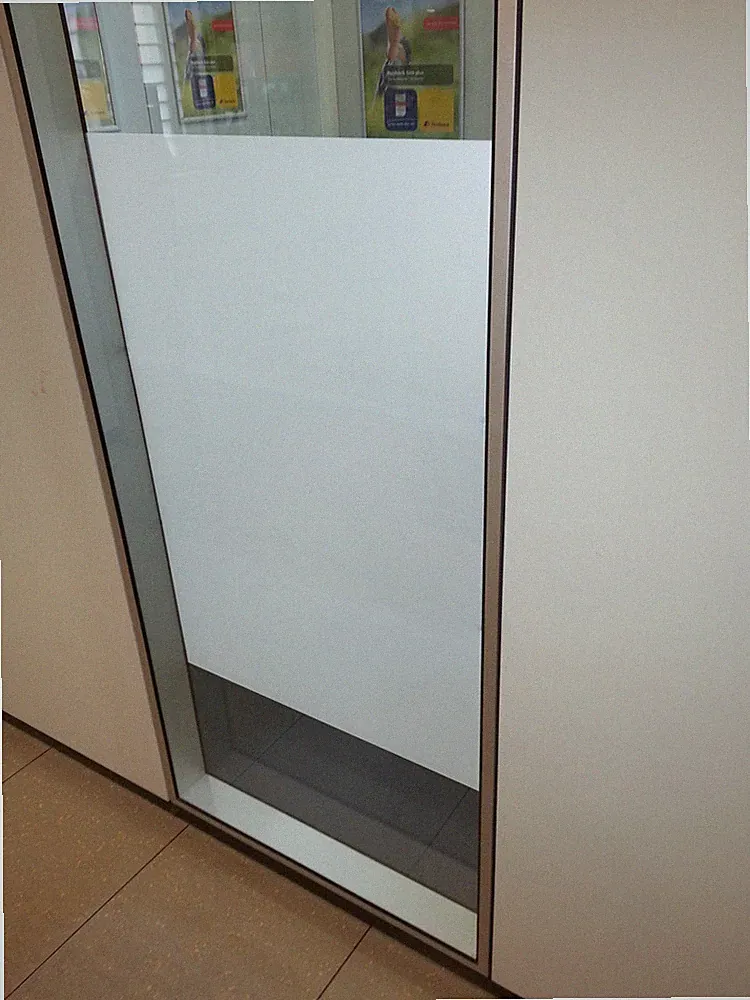 17,85€/m² Milchglas Fensterfolie Glasdekor Sichtschutz Tür Praxis Büro Möbel