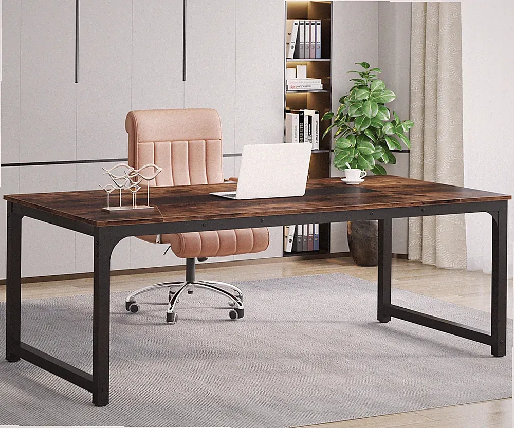180cm Schreibtisch Computertisch,PC Tisch Bürotisch Arbeitstisch für Home Office