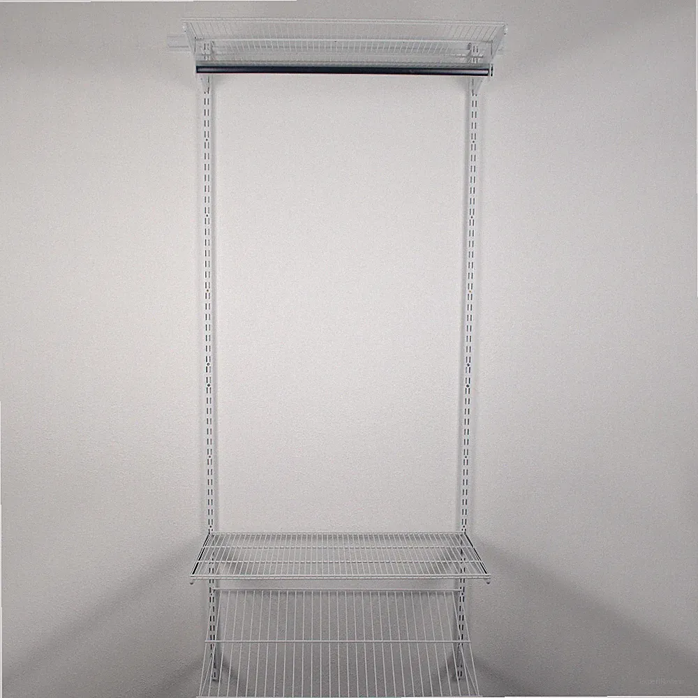 18133-00408= EASY Wand Regal Set GARDEROBE weiß RA 32 Element System Wardrobe