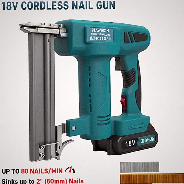 18V Akku Nagler kompatibel mit Makita 18V Akkus Schnellfeuerfunktion Holzarbeite