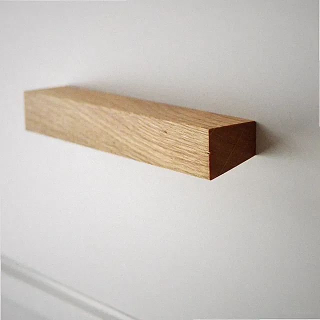 192/224 mm Holz Griffe geölt Möbel Laden Tür Möbelgriffe Modern für Schublade