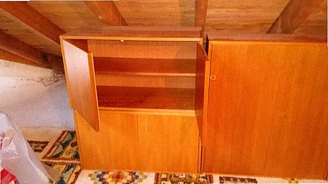 1990 - OMNIA-SIDEBOARD-SYSTEM aus EICHE - SCHRANK - KOMMODENTEIL + SCHUBLADE