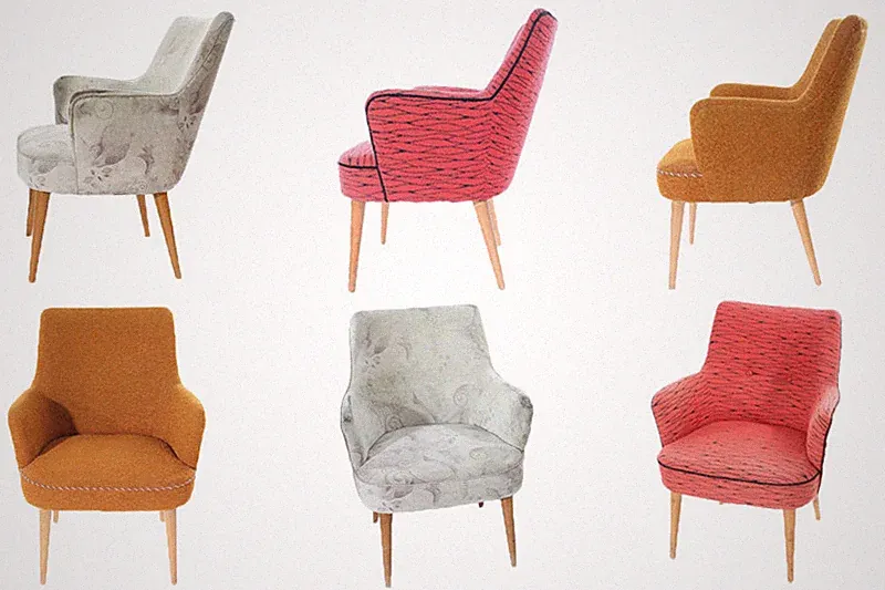 1x alter Stuhl Vintage Retro chair 60er 70er Jahre Sessel lounge Auswahl