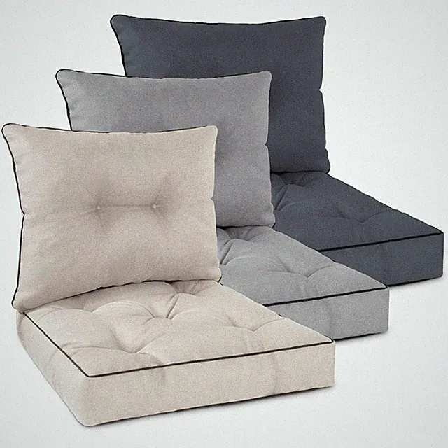 1x Palettenkissen Set Sitzkissen Rückenkissen Palettensofa wasserfest
