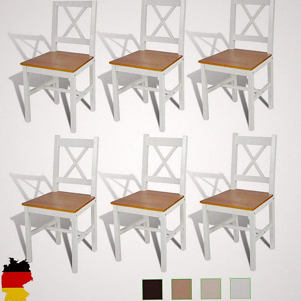 2/4/6 Stk.Esszimmerstuhl Küchenstuhl Holzstuhl Massivholz Esszimmer Stuhl SALE