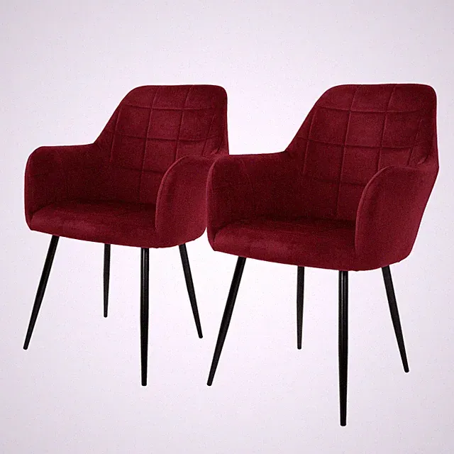 2/4/6er Esszimmerstühle Wohnzimmerstuhl Küchenstuhl Design Lounge Stuhl Samt