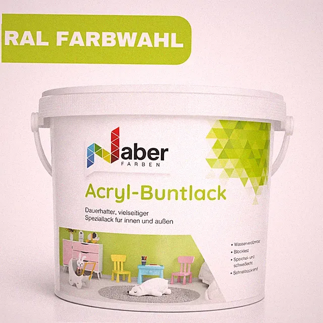 2,5 L Acryl Buntlack, Möbellack, Kindersicher, Holzlack, RAL - SEIDENMATT