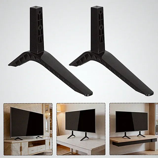 2 Pcs Fernsehständer Für Flachbildschirme Fernseher Standfuss TV-Halterung