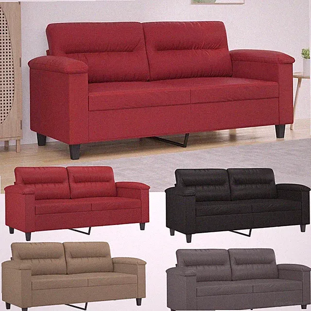 2-Sitzer-Sofa Einzelsofa Kunstleder Couch Loungesofa Schlafsofa Sitzgruppe Sofa