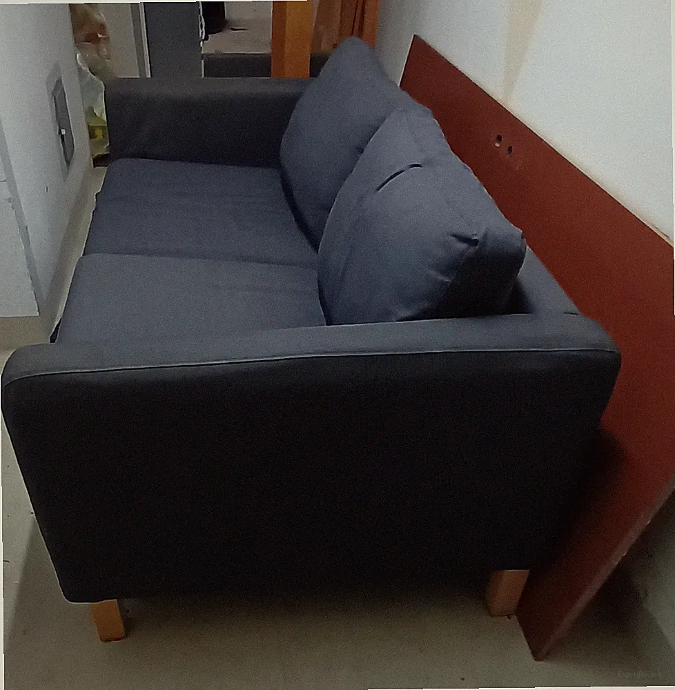 2-sitzer sofa grau Ikea KIVIK couch 2 sits robust