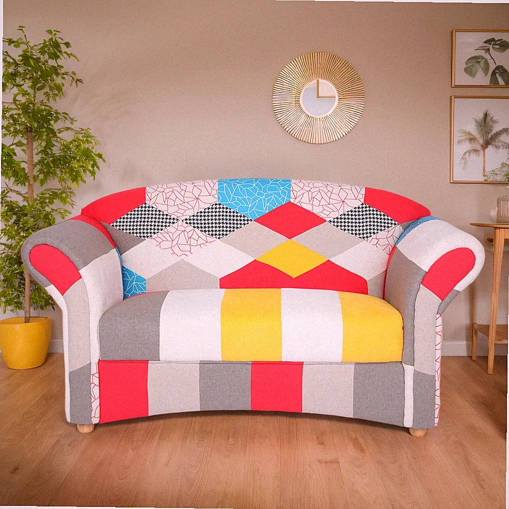 2-Sitzer Sofa Loretta, ca. 153 x 83 x 85 cm - Bunt