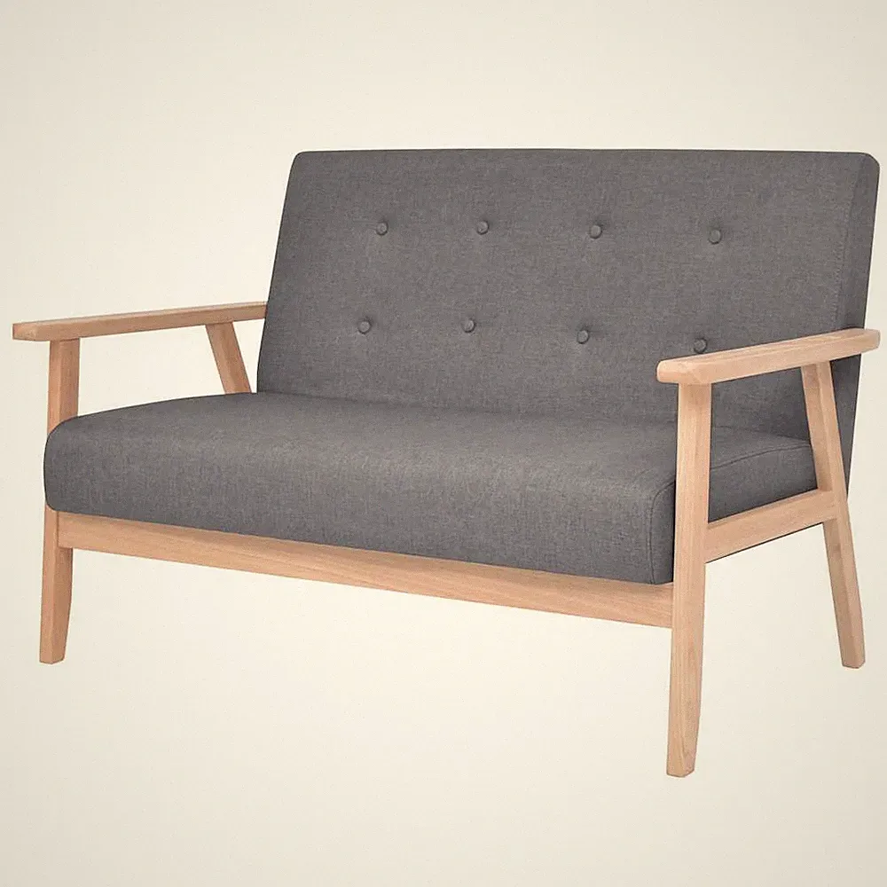2-Sitzer Sofa Stoff Polstersofa Loungesofa Couch mehrere Auswahl vidaXL