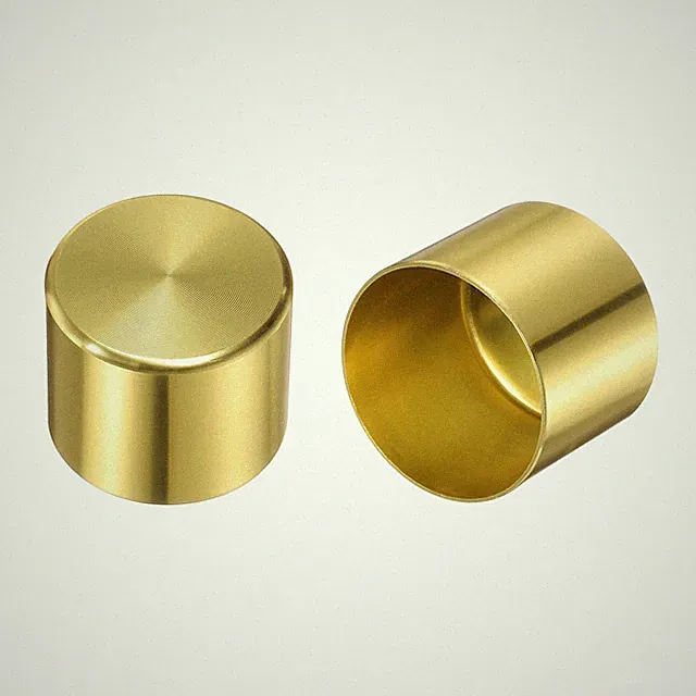 2 Stück Möbelfüße Aus Metall 1.26" x 1.18" Runde Tischfuß Abdeckkappen