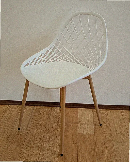 2 Stück Wohnzimmerstuhl Terrassenstühle Esszimmer Terrasse Garten Balkon Weiß