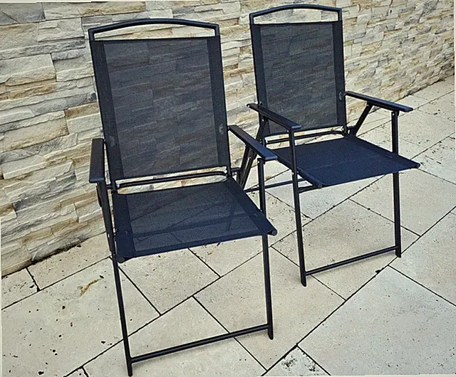 2 Stühle Gartenstuhl PALMA Klappstuhl Stuhl Hochlehner klappbar Garten