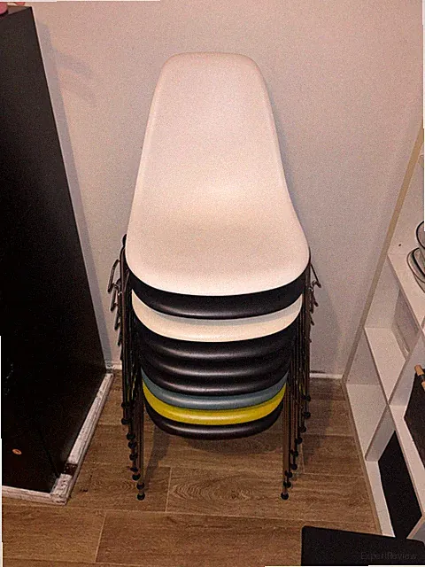 2 Vitra Eames Plastic Side Chair Original Weiß Stapelbar